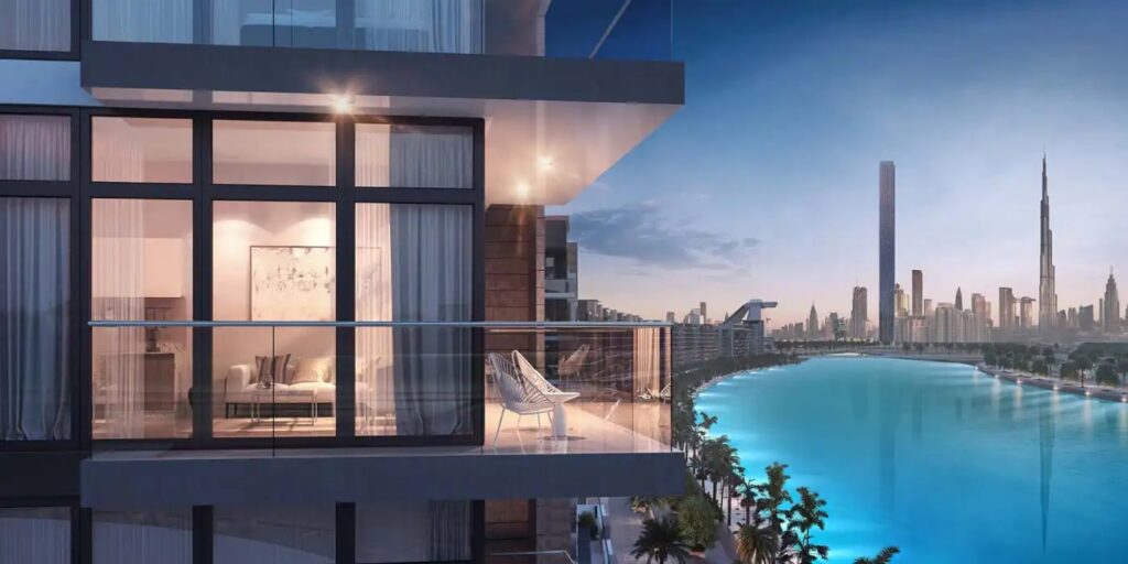 Balkon aussicht mit Dubai View
